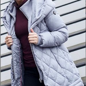 Ice gray Jessica Simpson puffer coat
